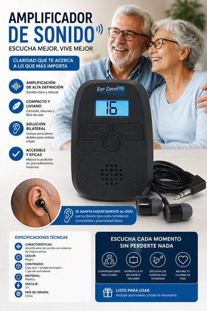 Ear Zoom Pro Amplificador de Sonido