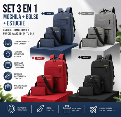 Mochila Ejecutiva 3 en 1