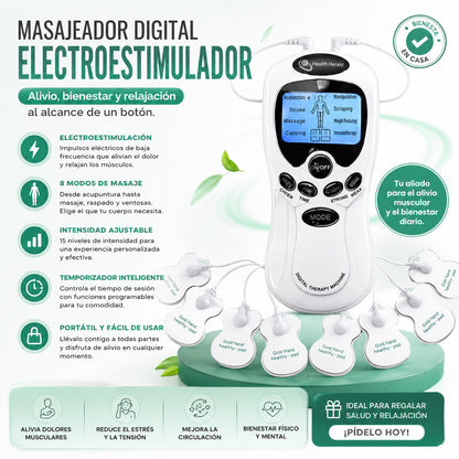Masajeador Digital Electro Estimulador