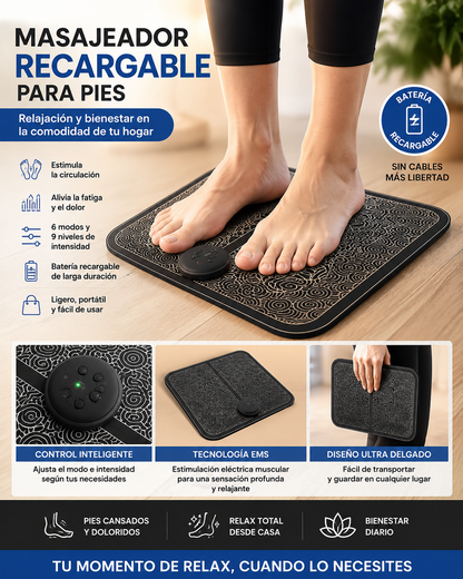 Estimulador Muscular Masajeador de Pies